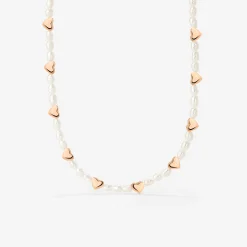 Love Pearls Necklace Roségold