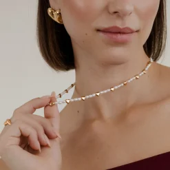 Love Pearls Necklace Roségold