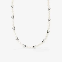 Love Pearls Necklace Silber