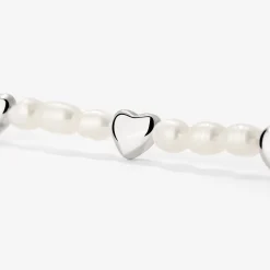 Love Pearls Necklace Silber