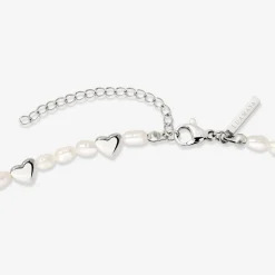 Love Pearls Necklace Silber