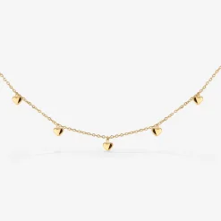 Lovely Heart Choker Gold
