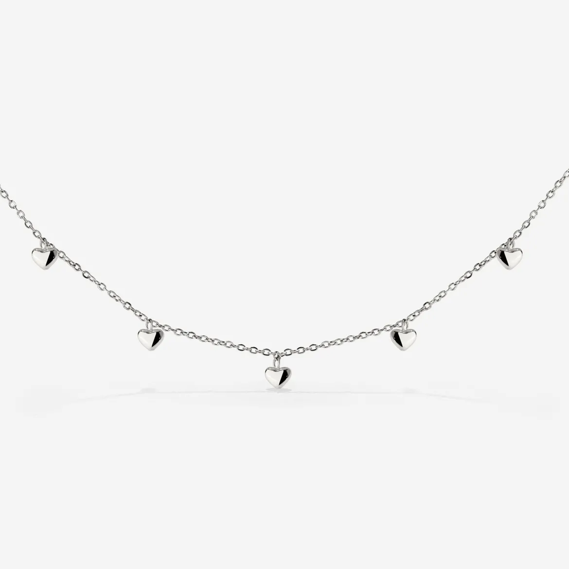 Lovely Heart Choker Silber
