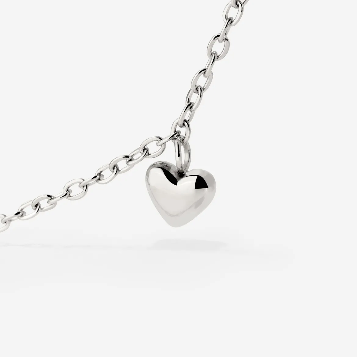 Lovely Heart Choker Silber
