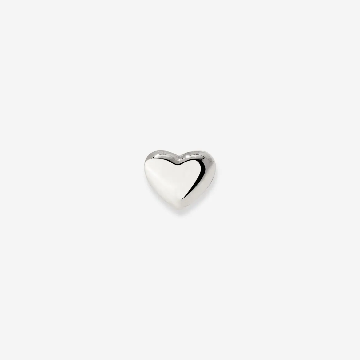 Lovely Heart Piercing Stud Silber