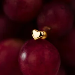 Lovely Heart Piercing Stud Silber