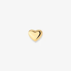 Lovely Heart Piercing Stud Gold