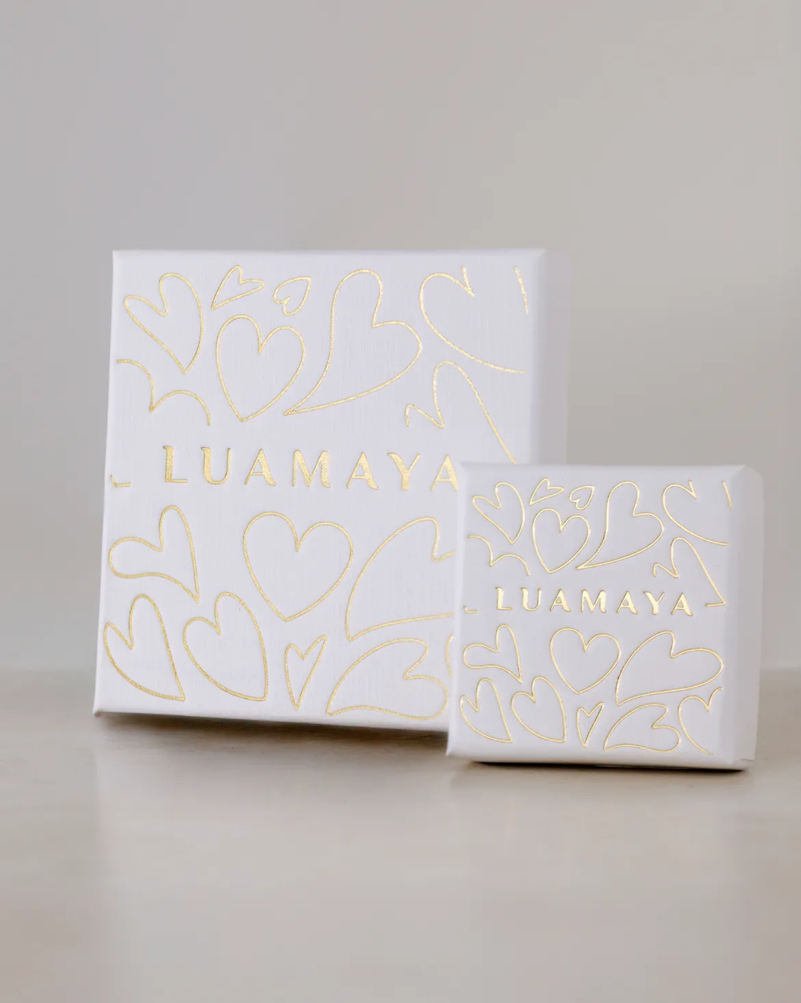 Lovely Heart Studs Gold