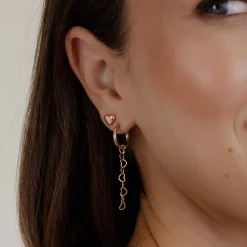 Lovely Heart Studs Roségold
