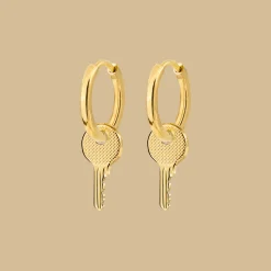 Low-key Hoop Set Small Gold