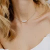 Luminous Pearl Choker Silber