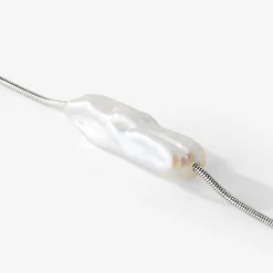 Luminous Pearl Choker Silber