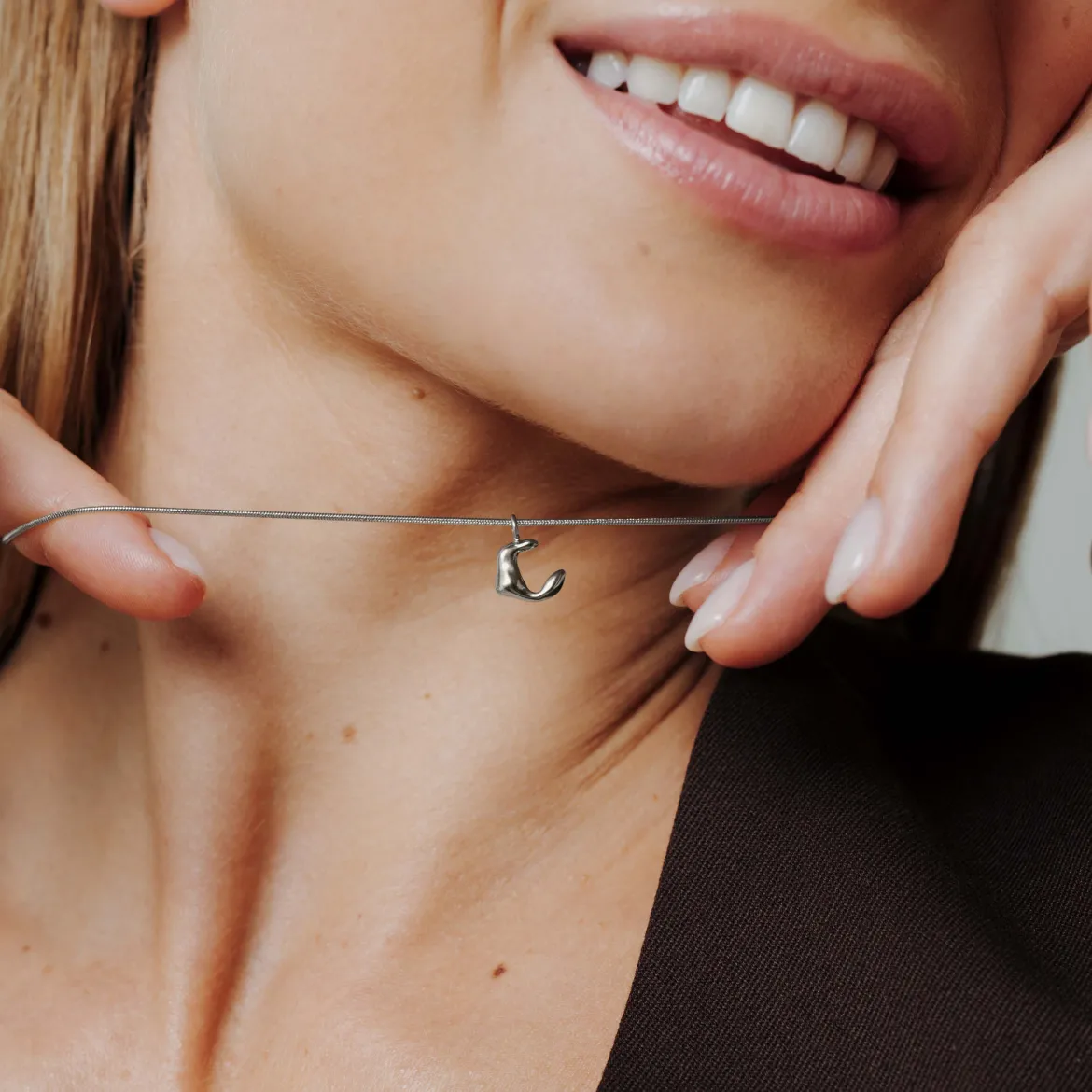 Lunar Leni Choker Silber