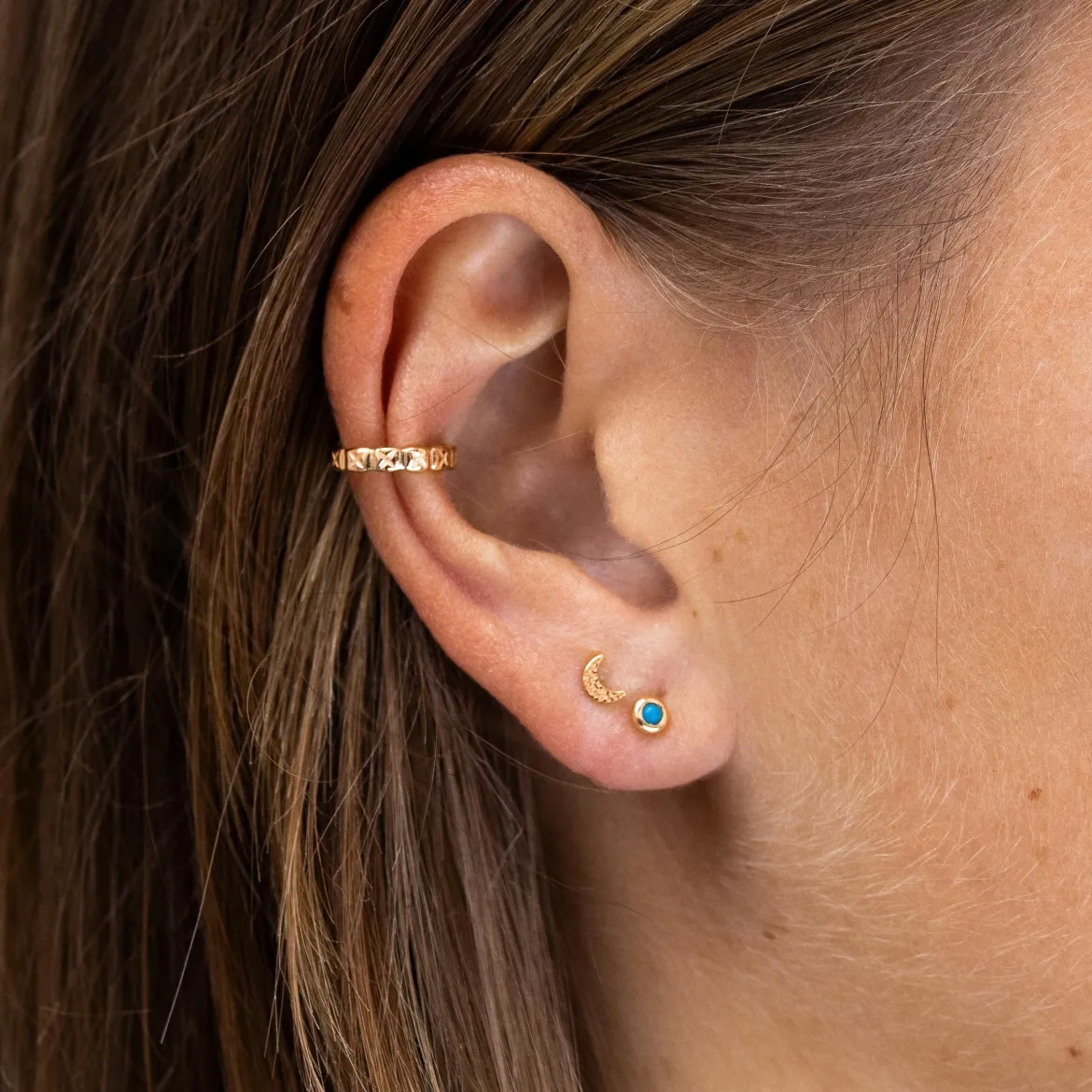 Lunita Studs Roségold