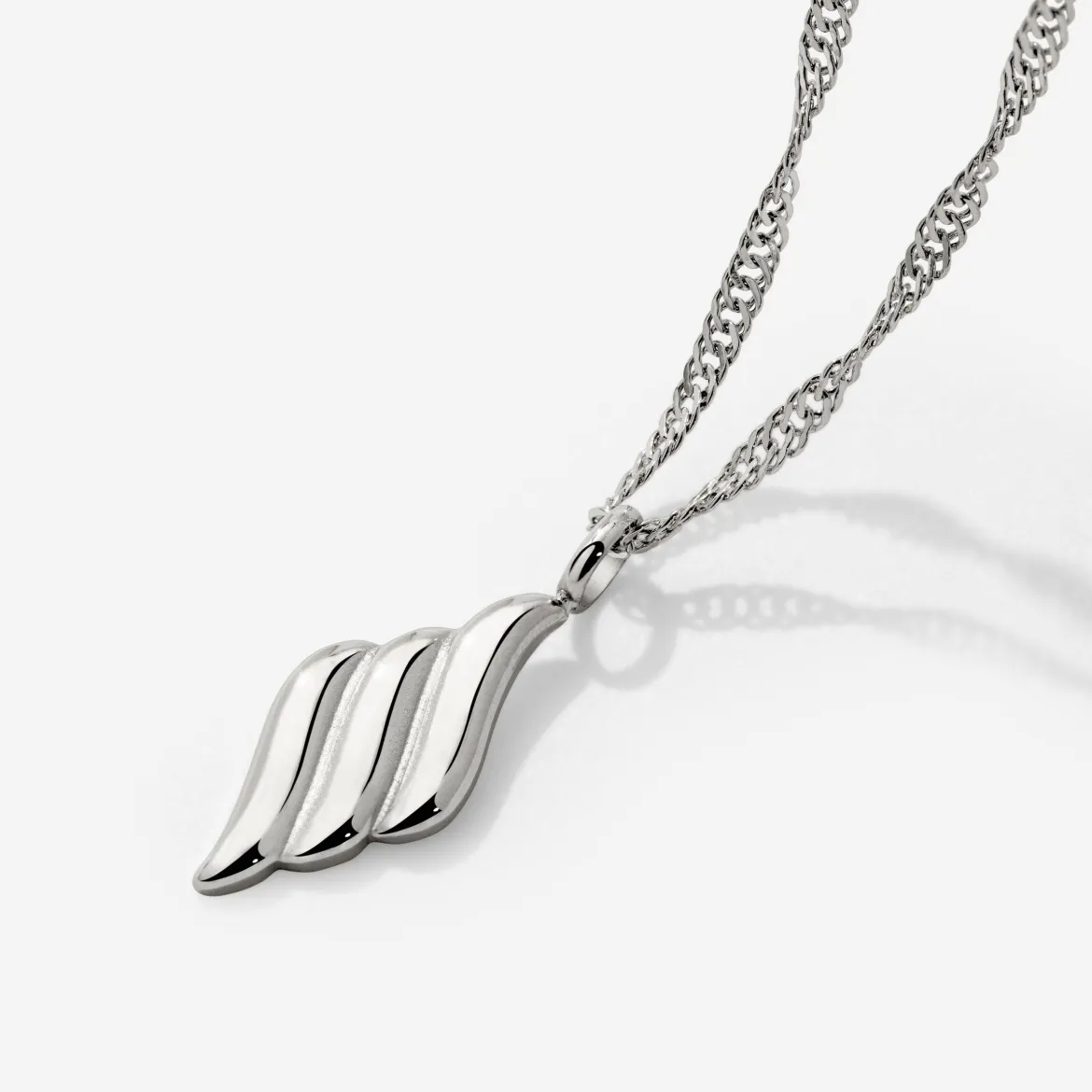Lustrous Pendant Necklace Silber