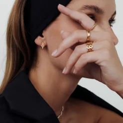 Lustrous Studs Roségold
