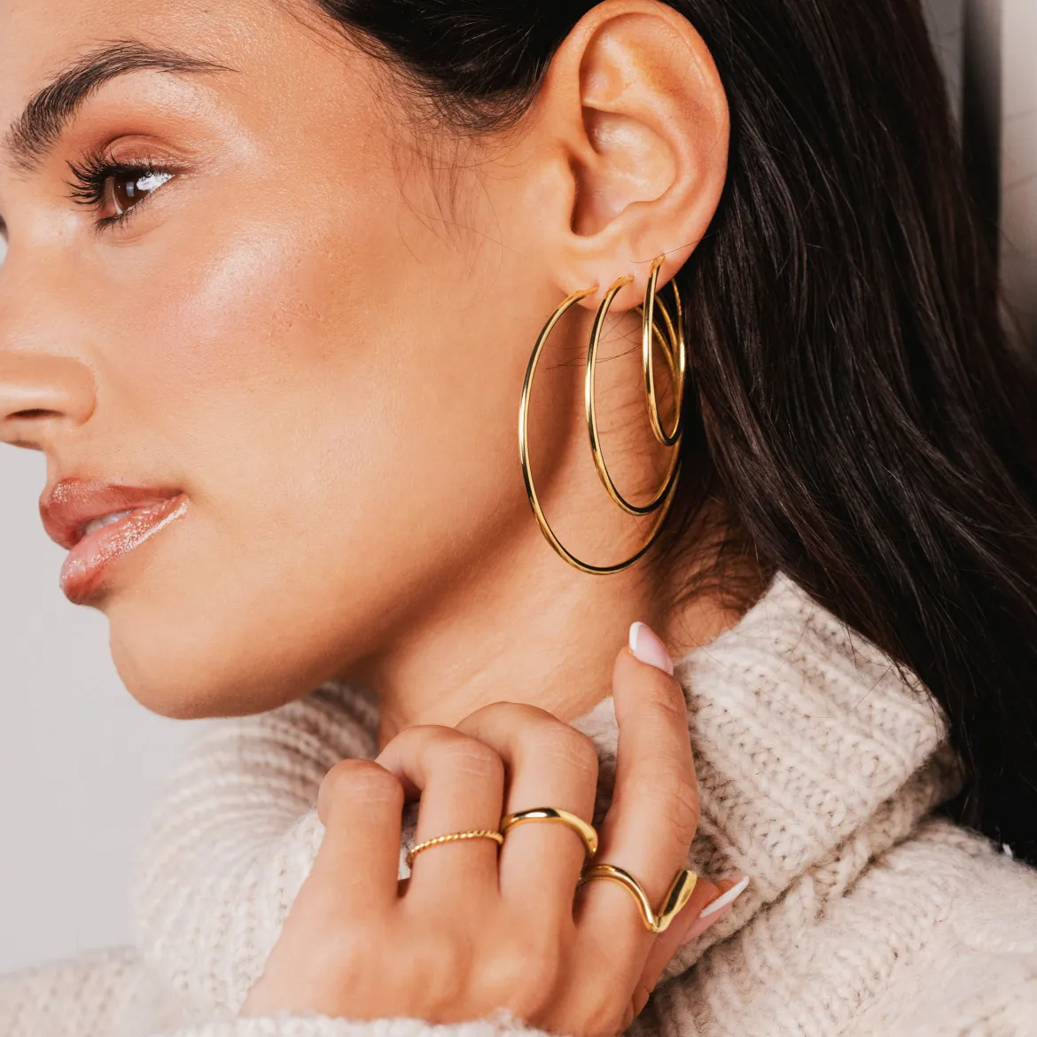 Maxi Hoops Gold