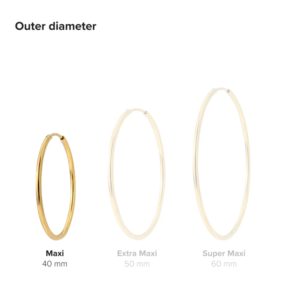 Maxi Hoops Gold