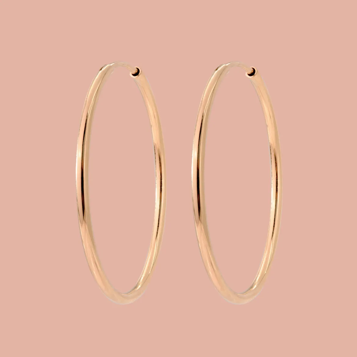 Maxi Hoops Roségold