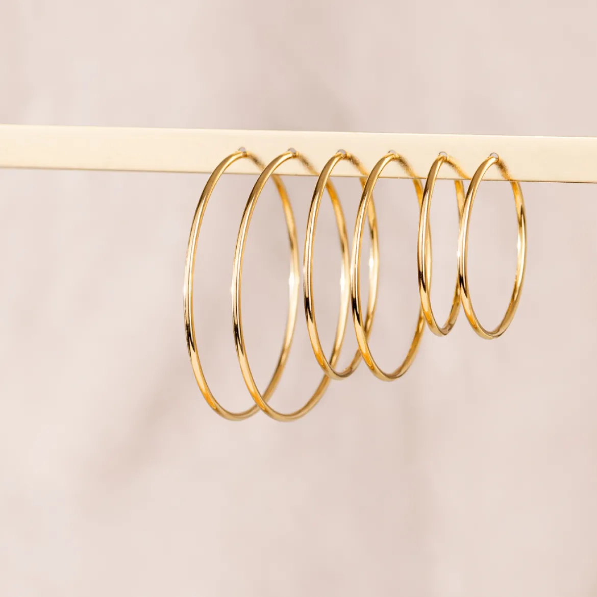 Maxi Hoops Roségold