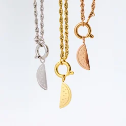 Melony Rope Chain Necklace Set Gold