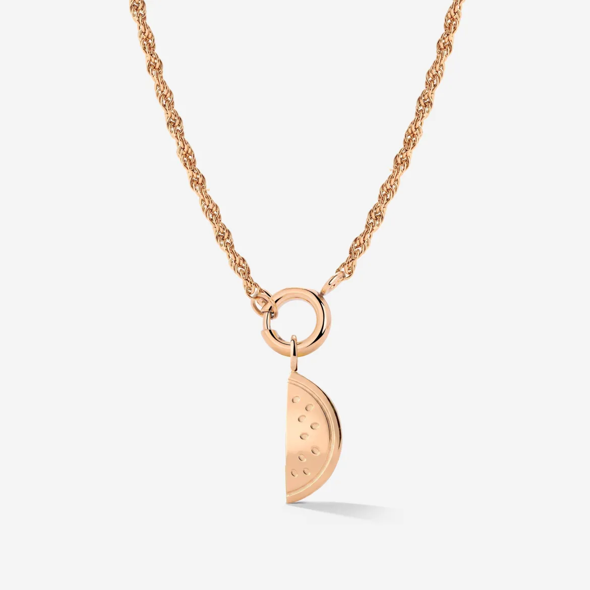 Melony Rope Chain Necklace Set Roségold