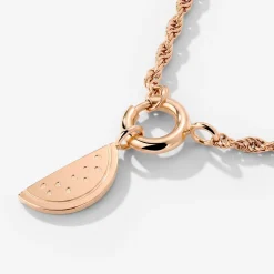 Melony Rope Chain Necklace Set Roségold