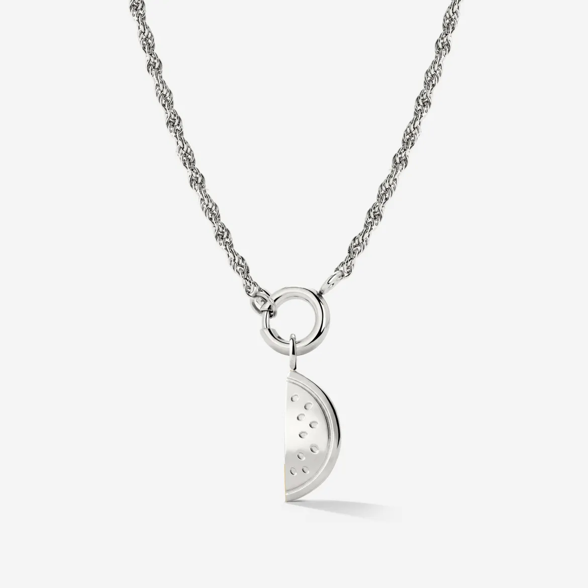 Melony Rope Chain Necklace Set Silber