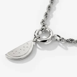 Melony Rope Chain Necklace Set Silber