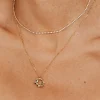 Melting Donut Necklace Gold