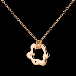 Melting Donut Necklace Roségold