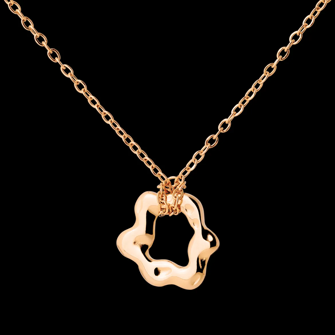 Melting Donut Necklace Roségold