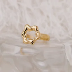Melting Donut Ring Gold