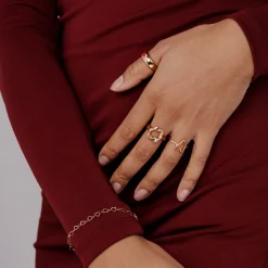 Melting Donut Ring Roségold