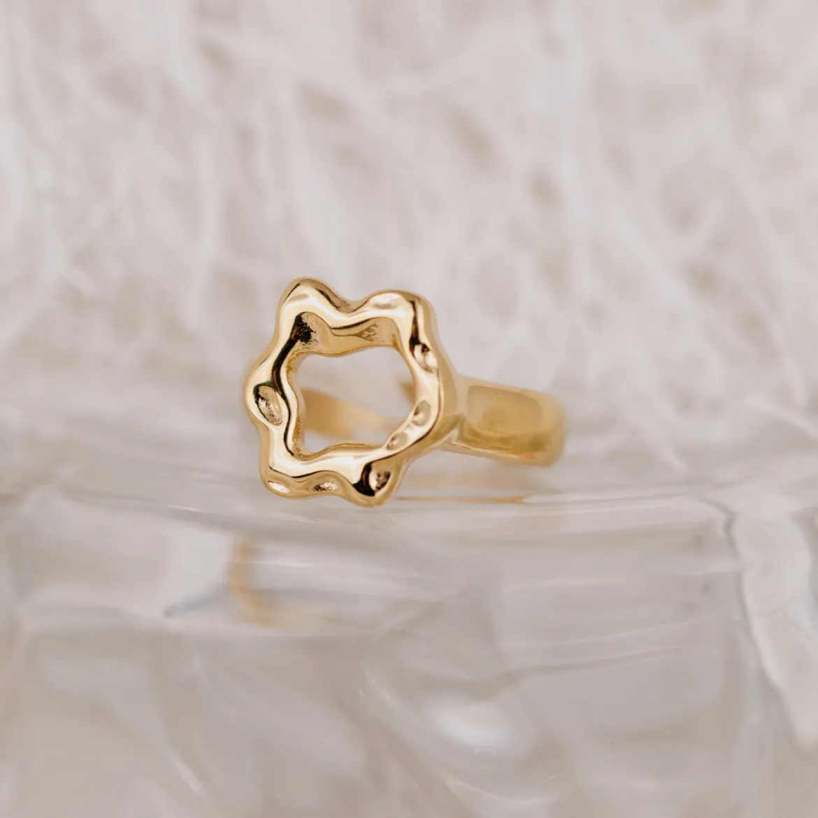 Melting Donut Ring Roségold