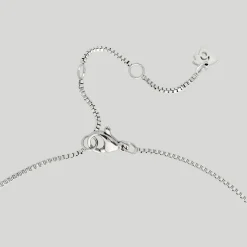 Melting Heart Necklace Silber