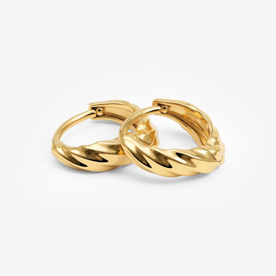 Mini Twist Hoops Gold