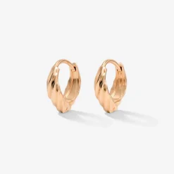 Mini Twist Hoops Roségold