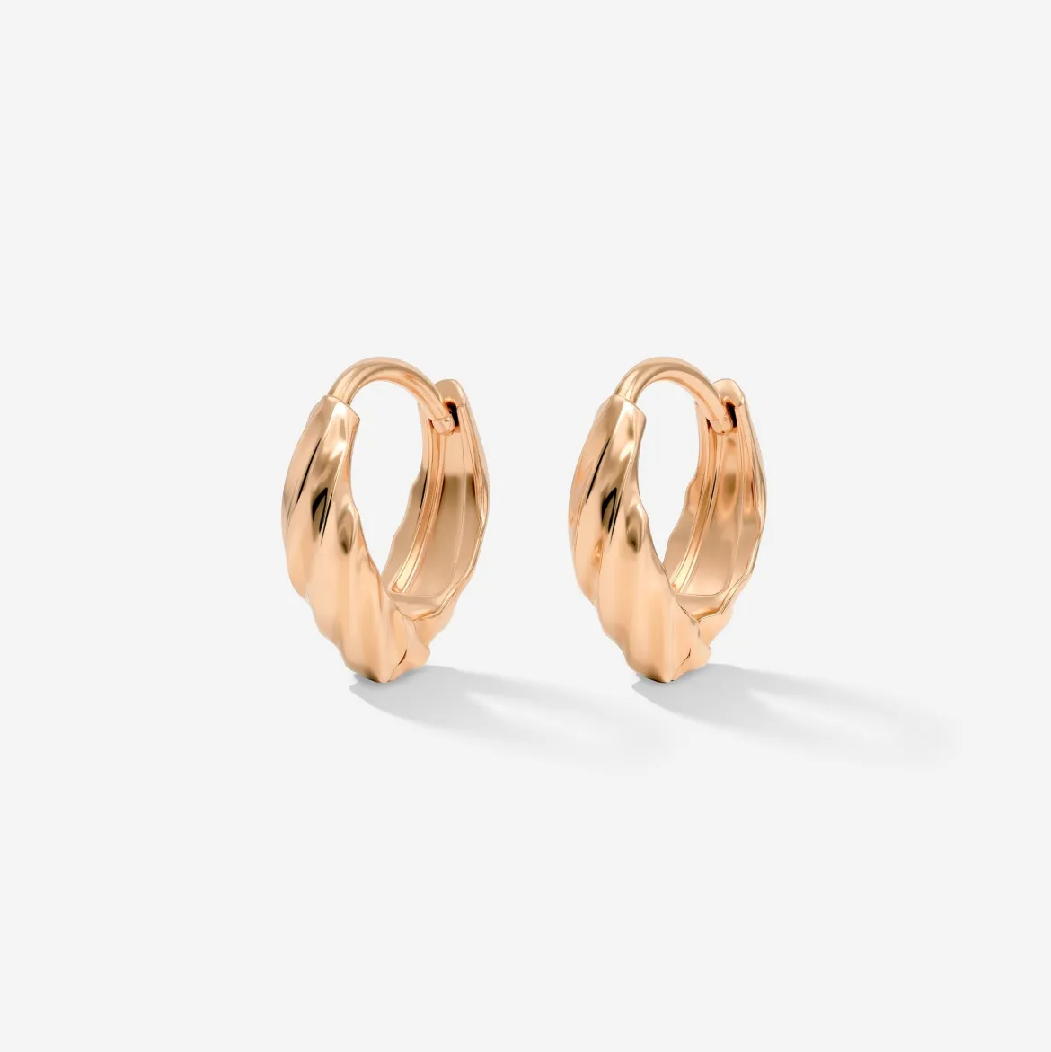 Mini Twist Hoops Roségold