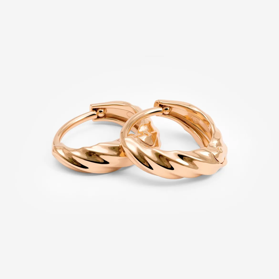 Mini Twist Hoops Roségold