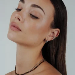 Mini Twist Hoops Silber