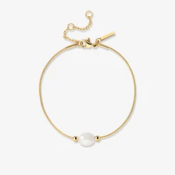 Minimalist Pearl Bracelet Gold