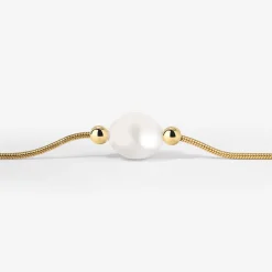 Minimalist Pearl Bracelet Gold
