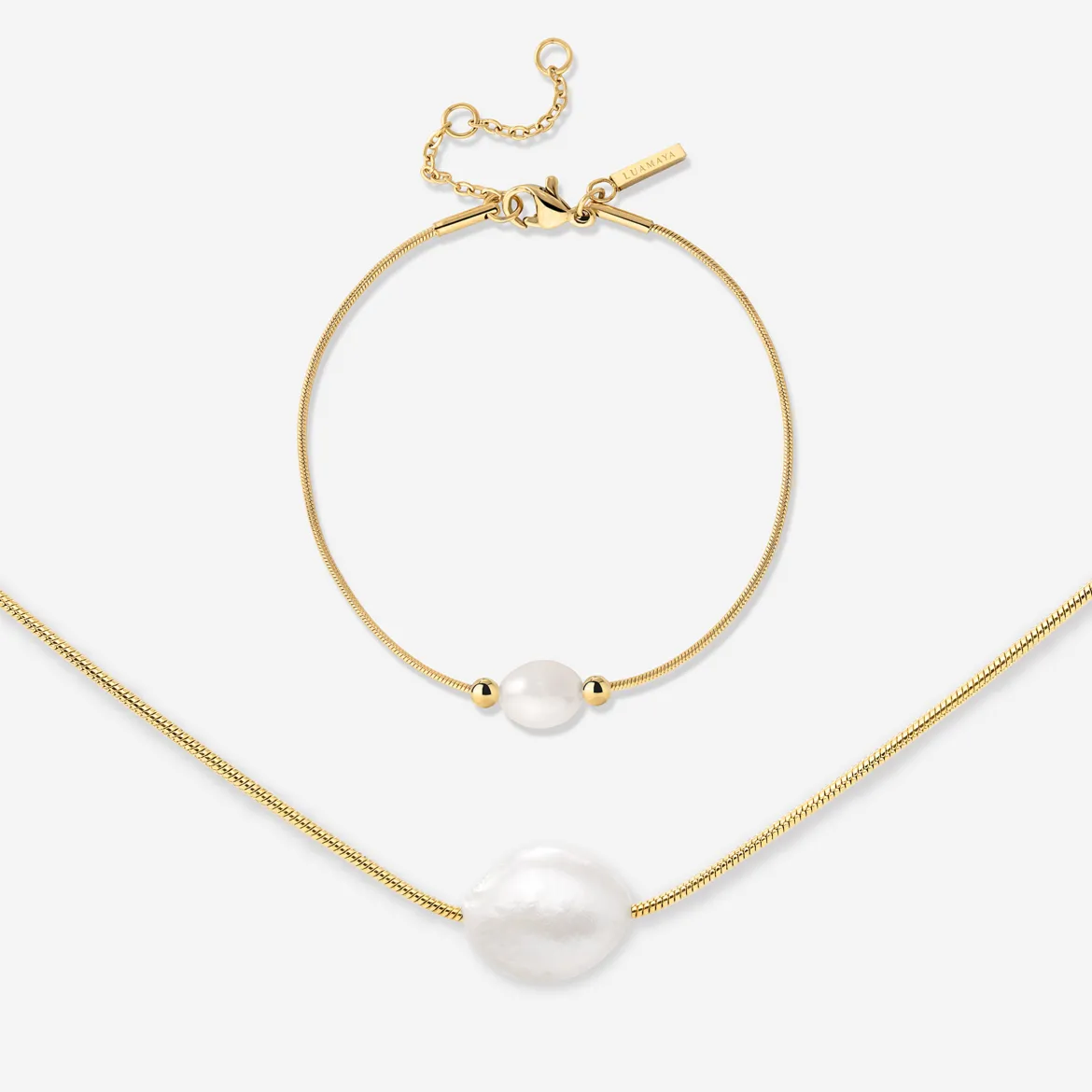 Minimalist Pearl Bundle Gold