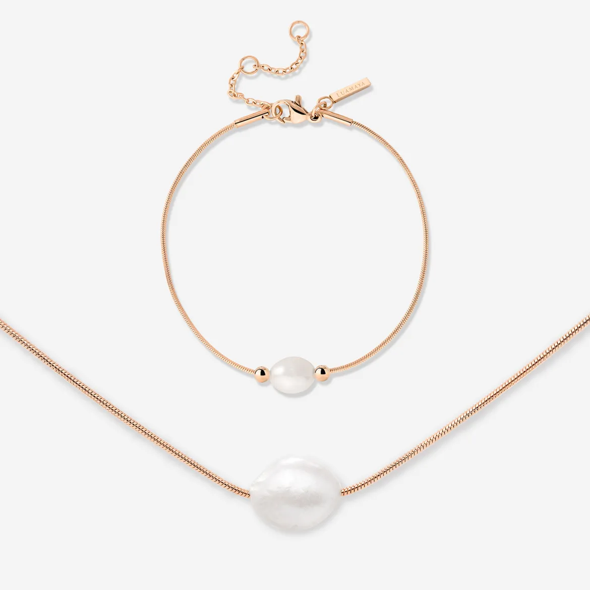 Minimalist Pearl Bundle Roségold