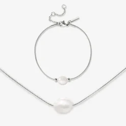 Minimalist Pearl Bundle Silber
