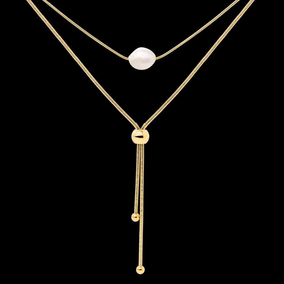 Minimalistic Elegance Necklace Bundle Gold