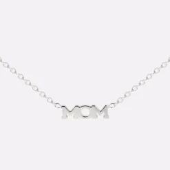 Mom Forever Necklace Silber