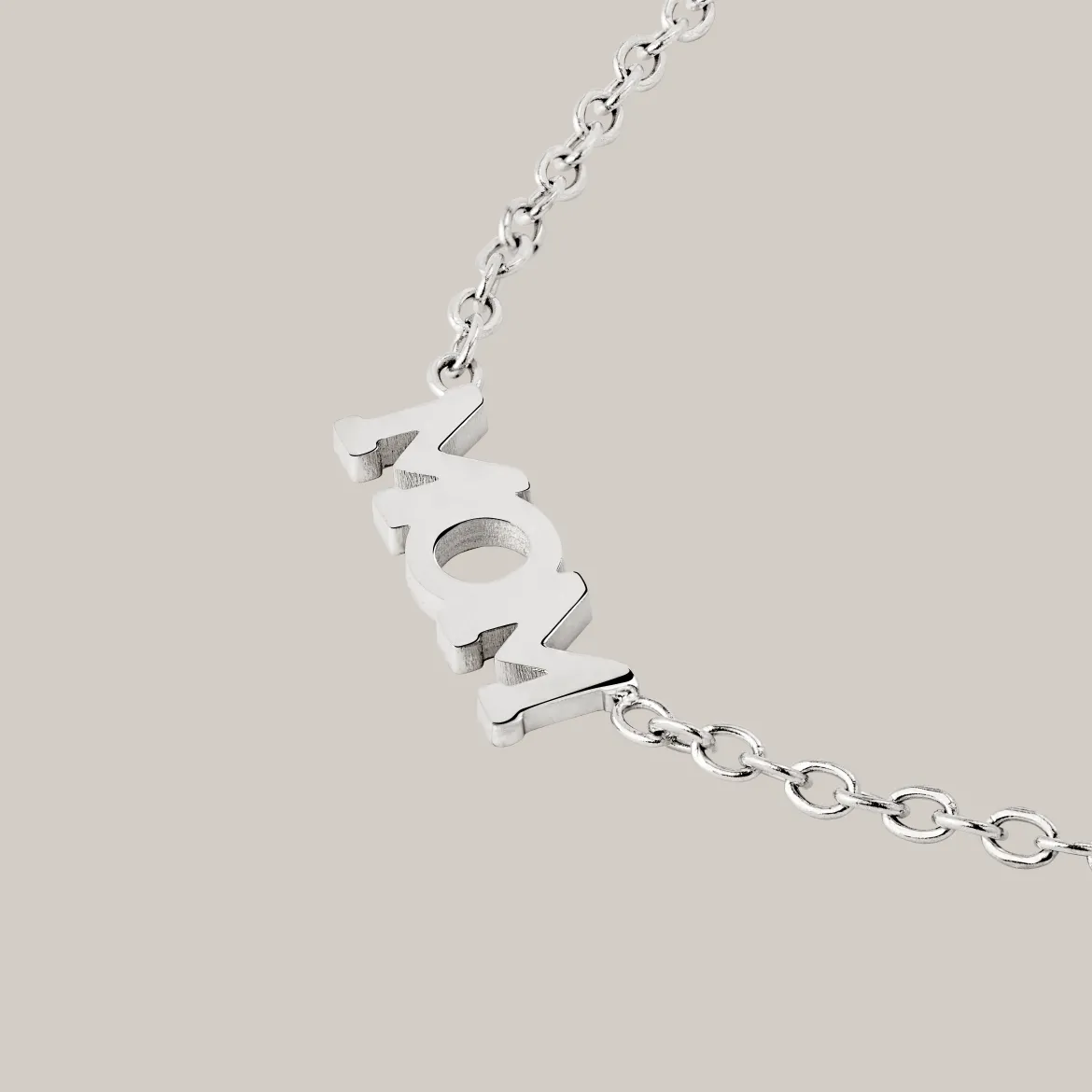 Mom Forever Necklace Silber