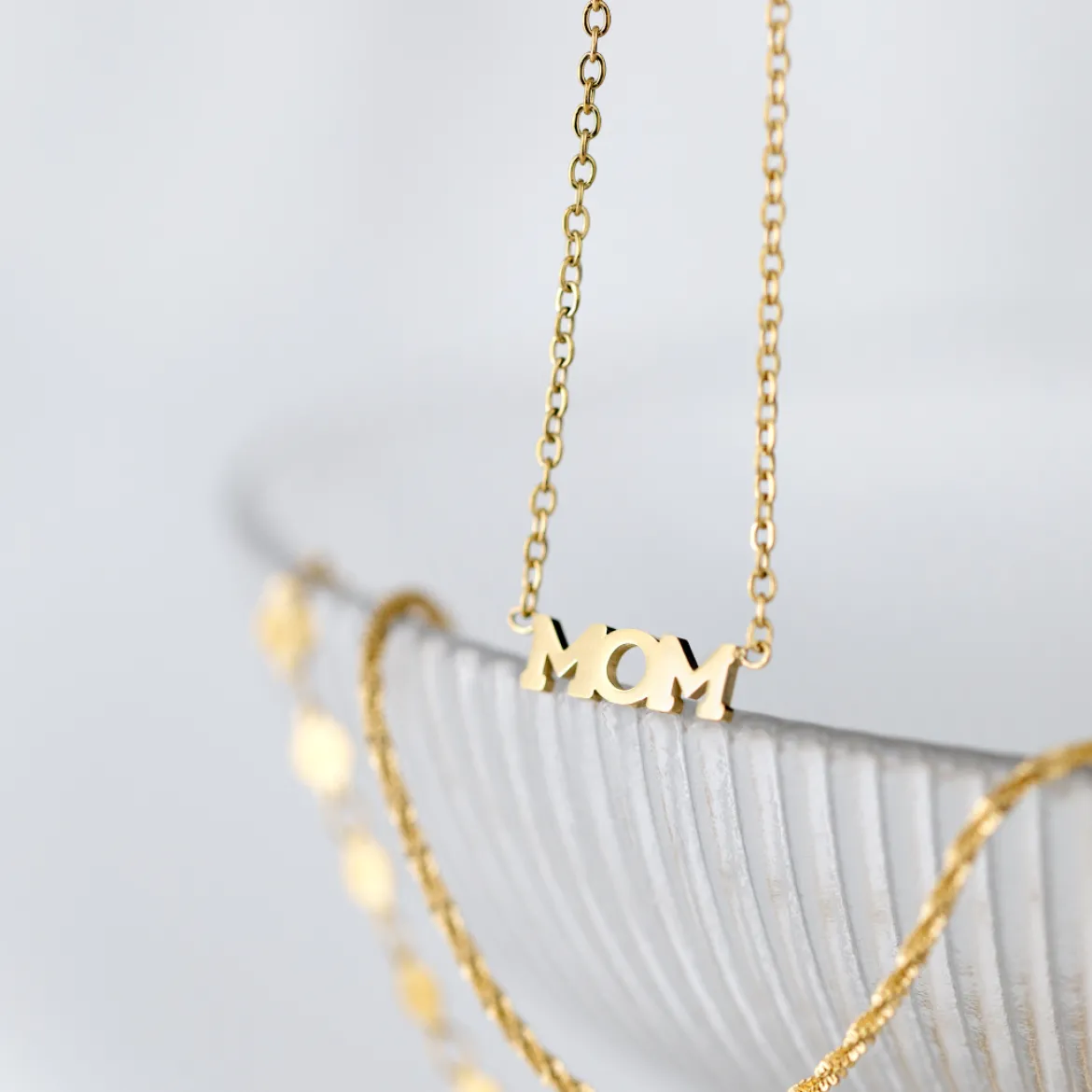 Mom Forever Necklace Silber